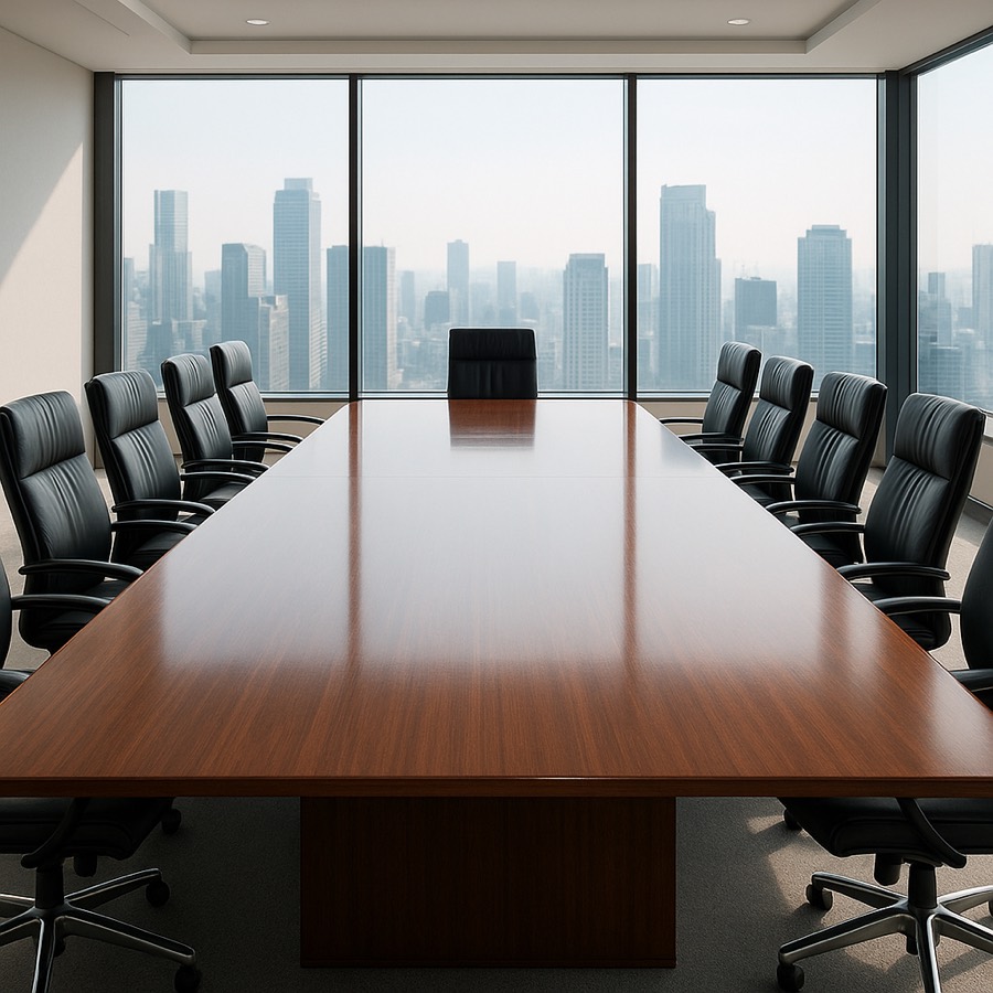 Boardroom overlooking the city